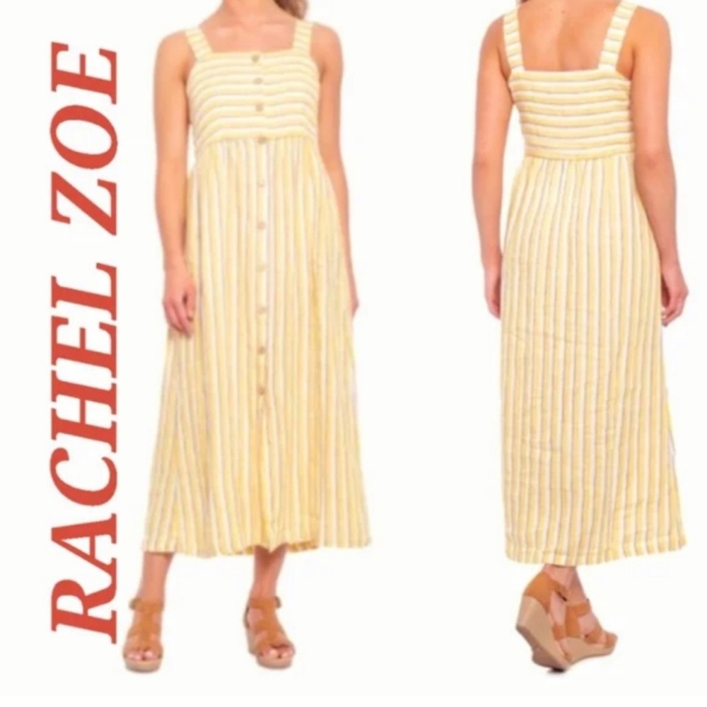 Rachel Zoe striped linen dress. Size 8